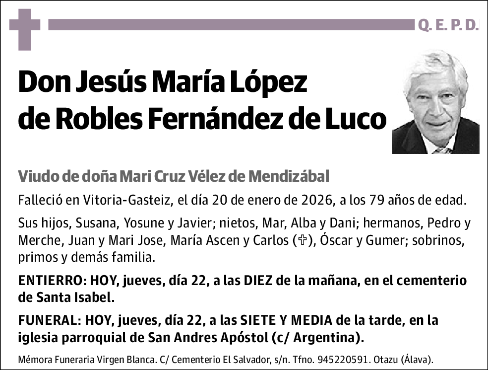 Jesús María López de Robles Fernández de Luco