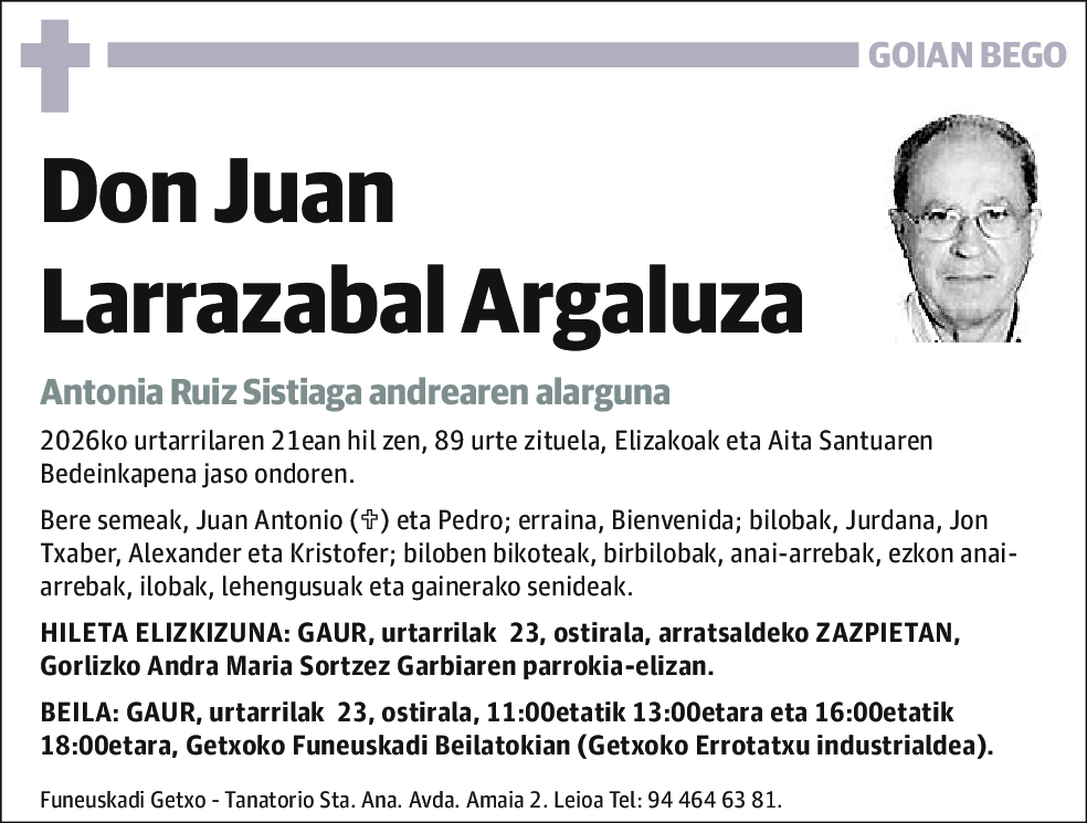 Juan Larrazabal Argaluza