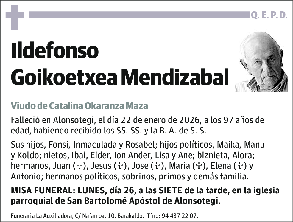 Ildefonso Goikoetxea Mendizabal