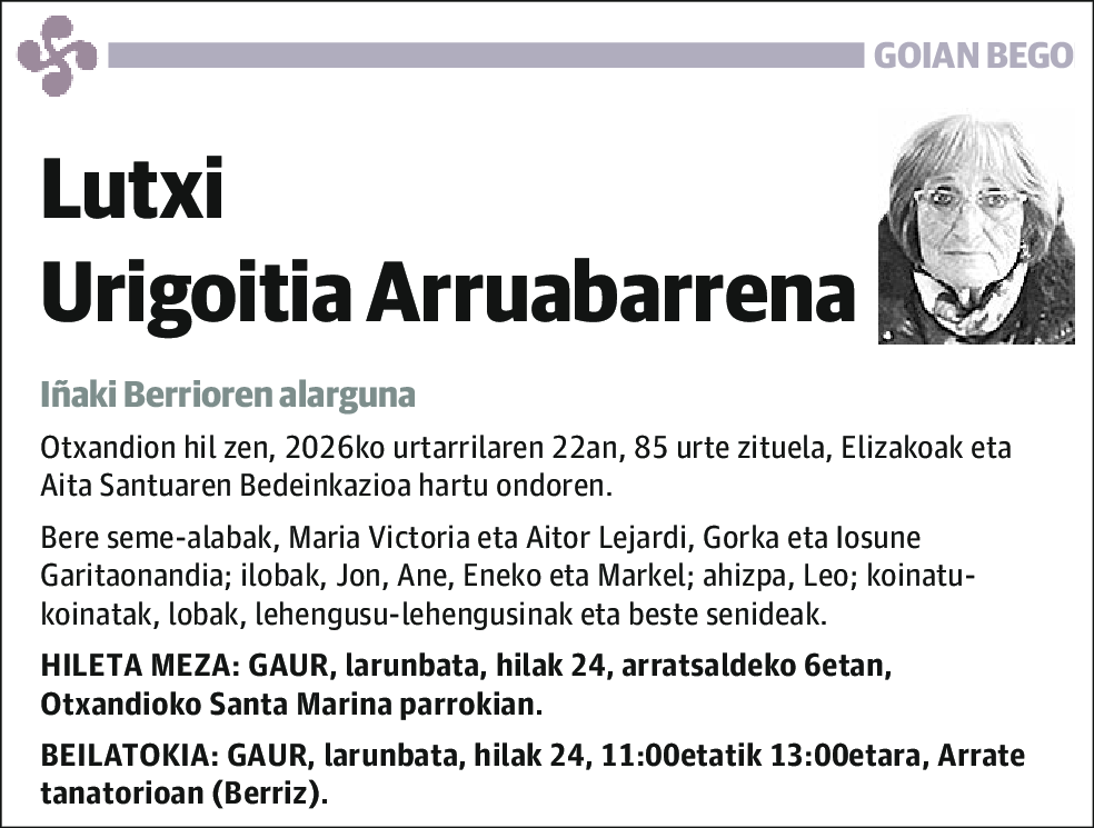 Lutxi Urigoitia Arruabarrena