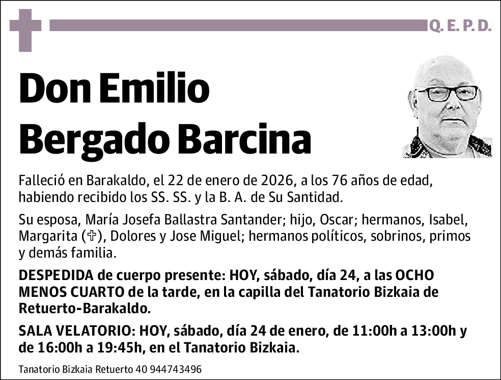 Emilio Bergado Barcina