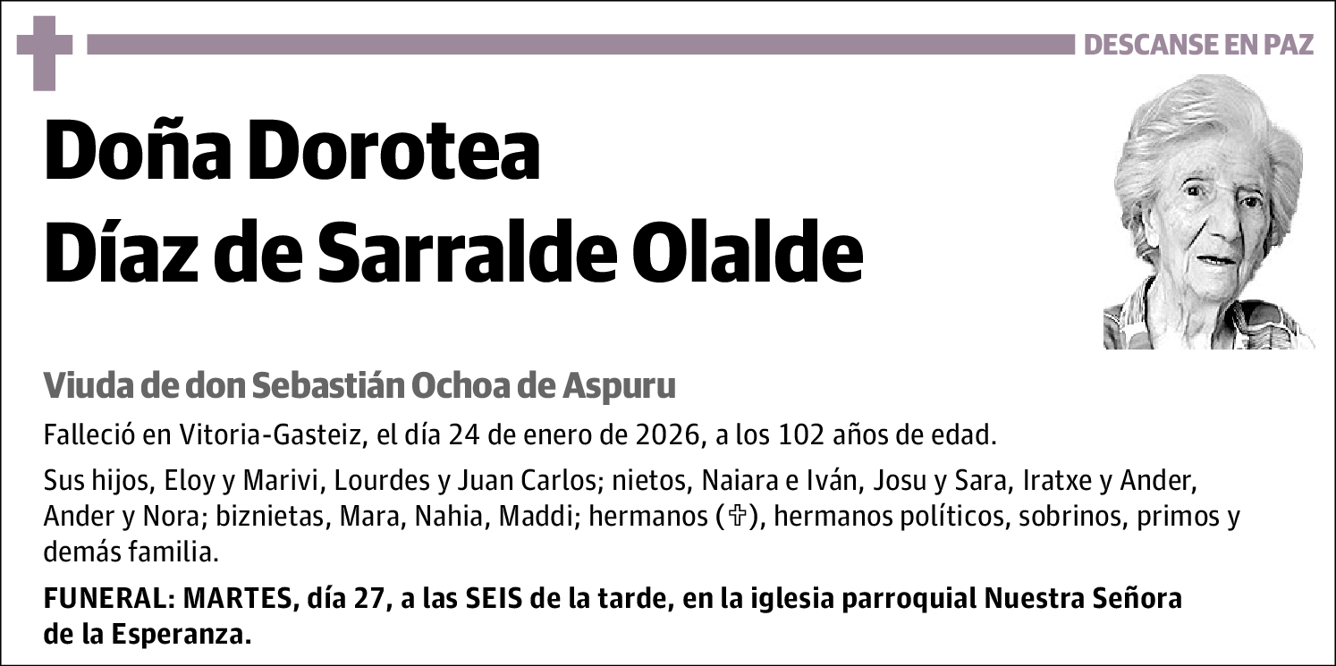 Dorotea Díaz de Sarralde Olalde