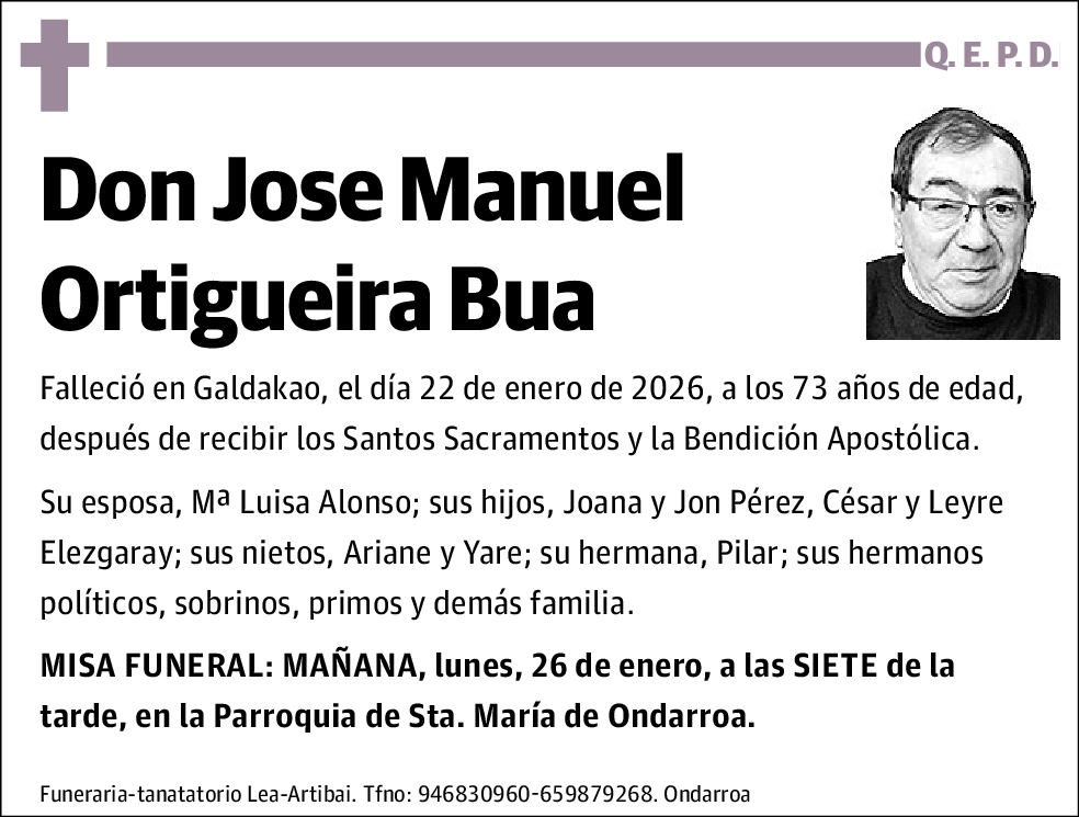 Jose Manuel Ortigueira Bua