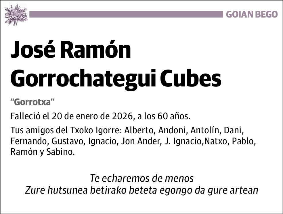 José Ramón Gorrochategui Cubes