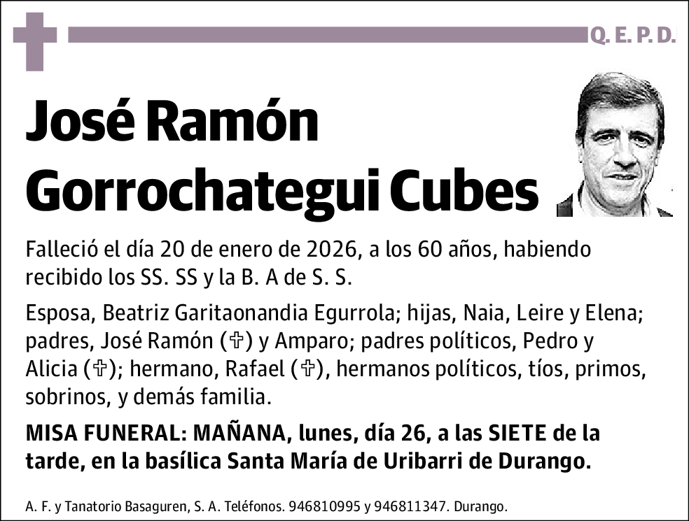 José Ramón Gorrochategui Cubes