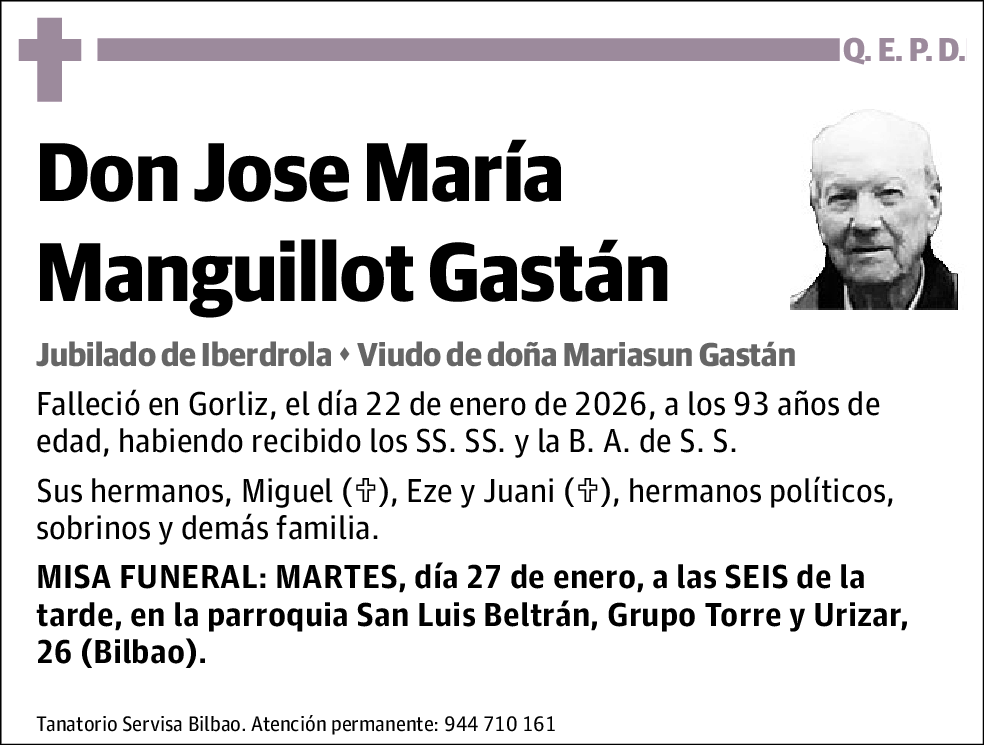 Jose María Manguillot Gastán