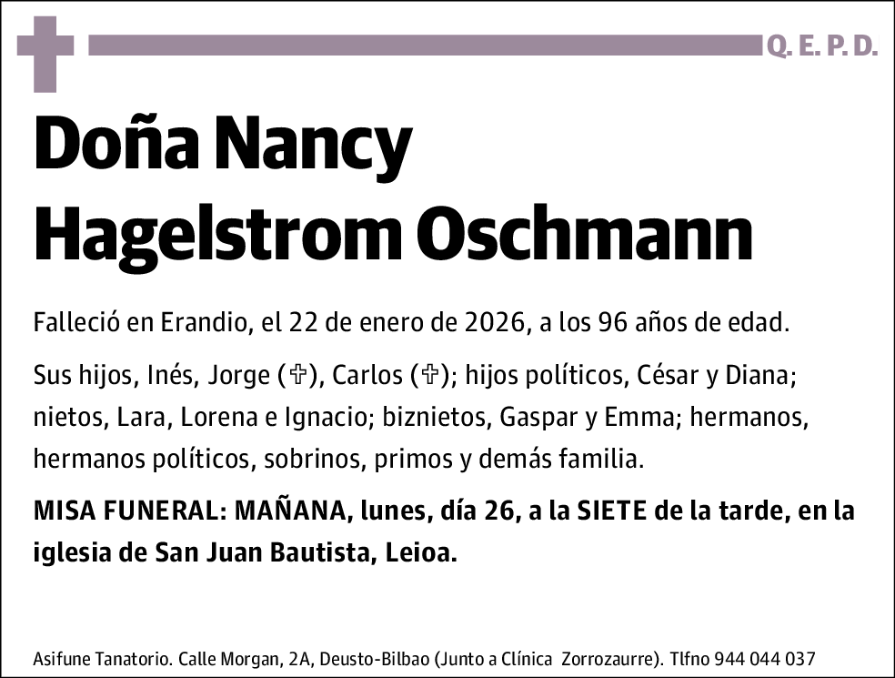 Nancy Hagelstrom Oschmann