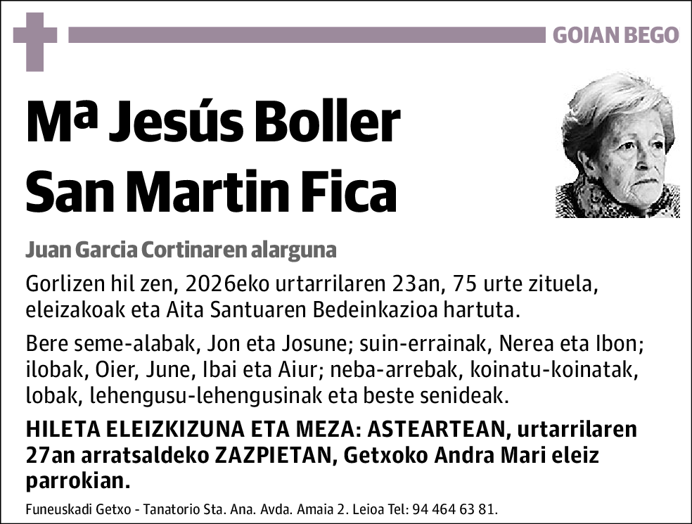 Mª Jesús Boller San Martín Fica
