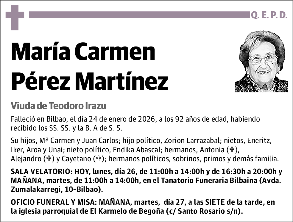 María Carmen Pérez Martínez