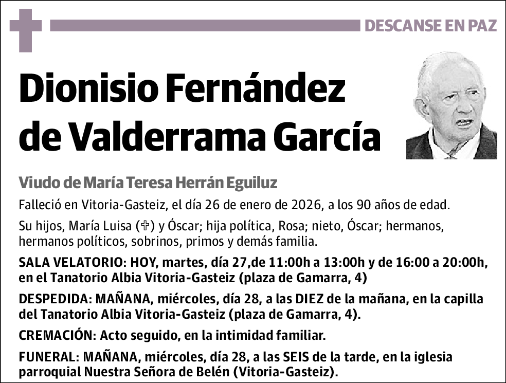 Dionisio Fernández de Valderrama García