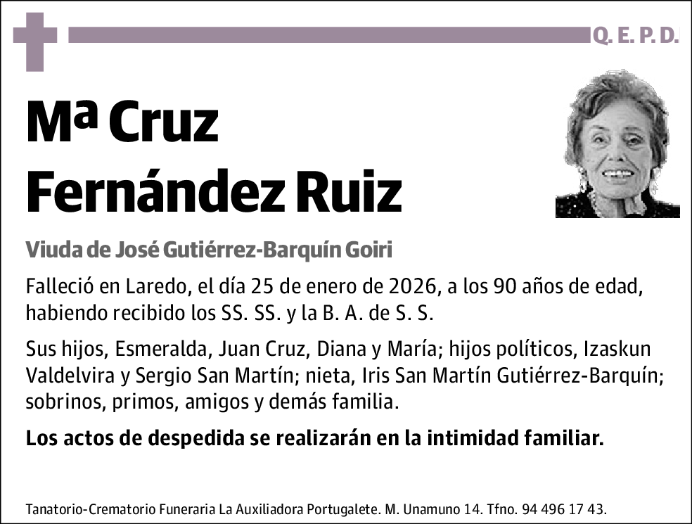 Mª Cruz Fernández Ruiz