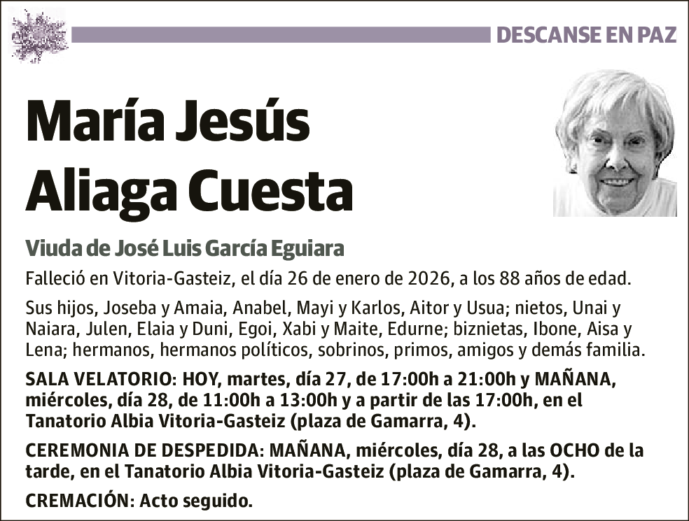 María Jesús Aliaga Cuesta