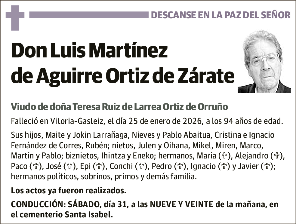Luis Martínez de Aguirre Ortiz de Zárate