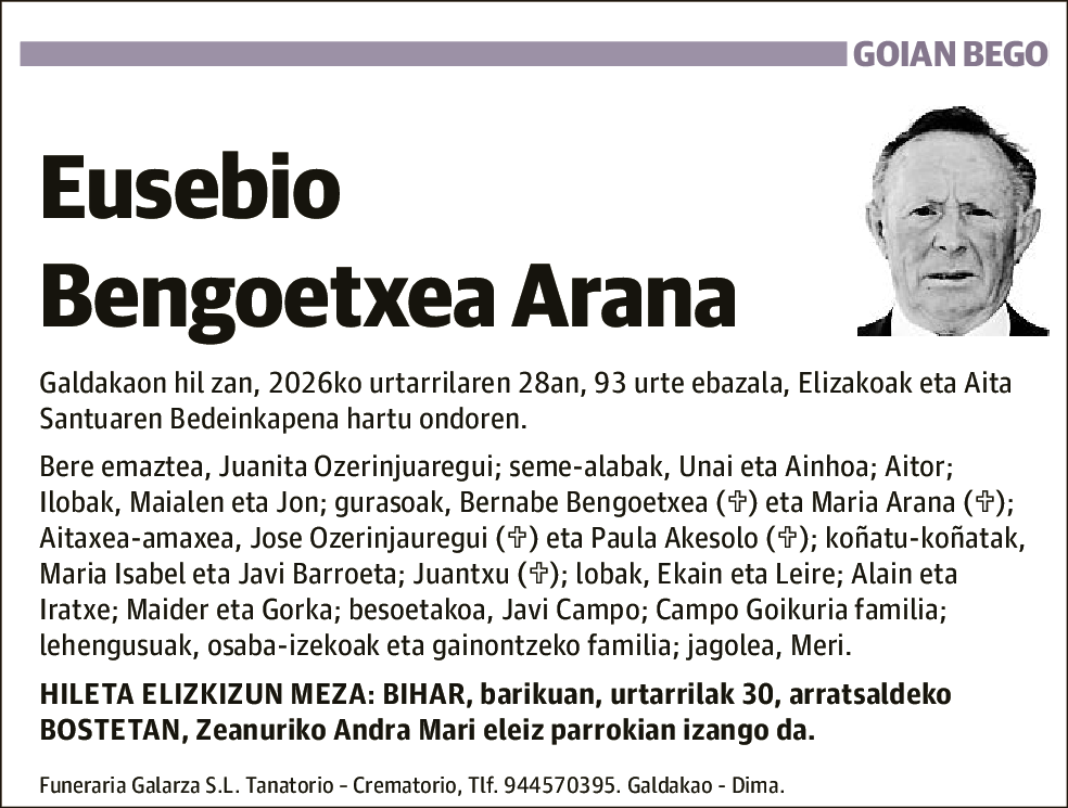 Eusebio Bengoetxea Arana