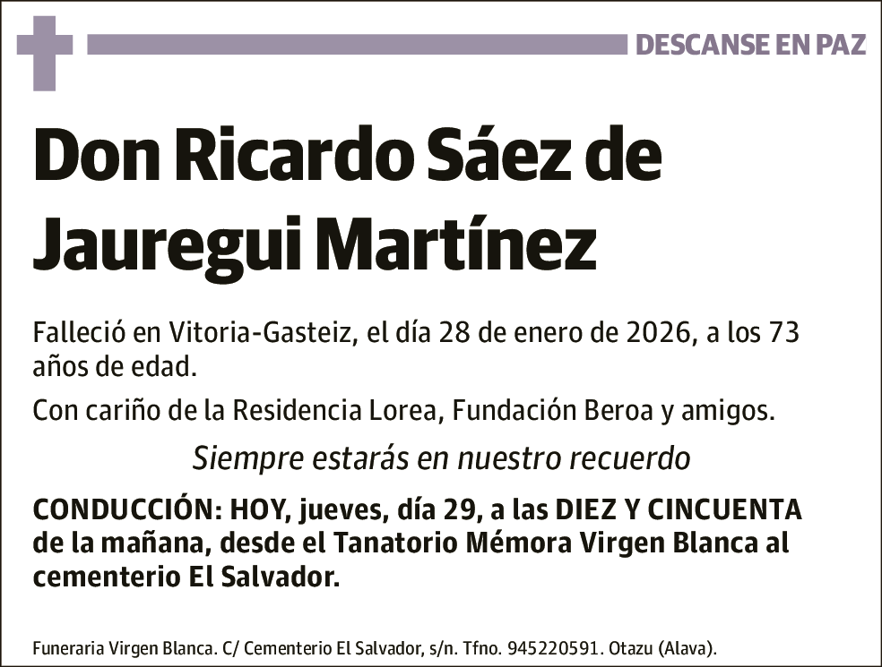 Ricardo Sáez de Jauregui Martínez