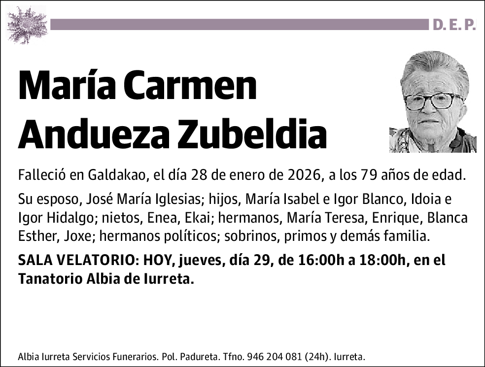 María Carmen Andueza Zubeldia
