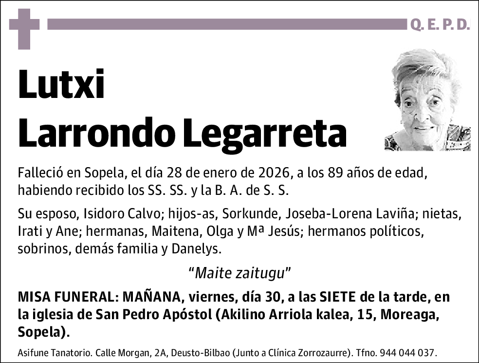 Lutxi Larrondo Legarreta