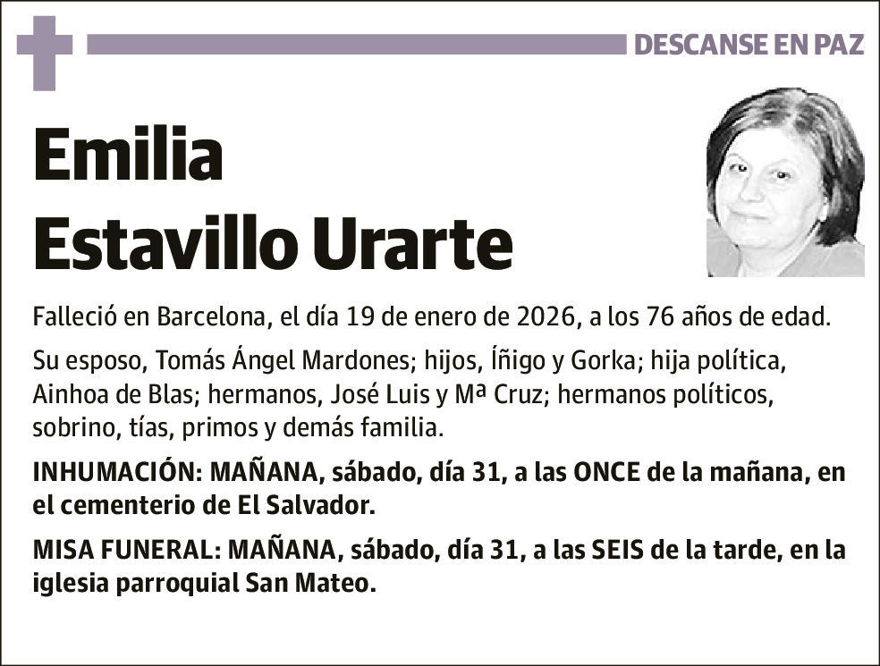 Emilia Estavillo Urarte