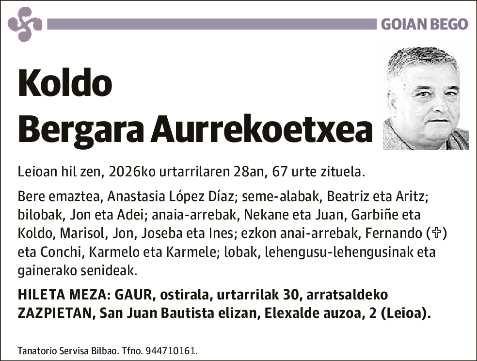 Koldo Bergara Aurrekoetxea