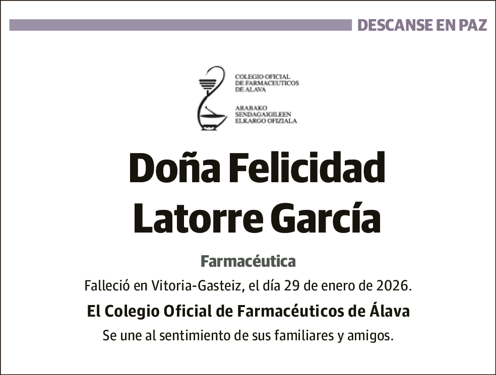 Felicidad Latorre García