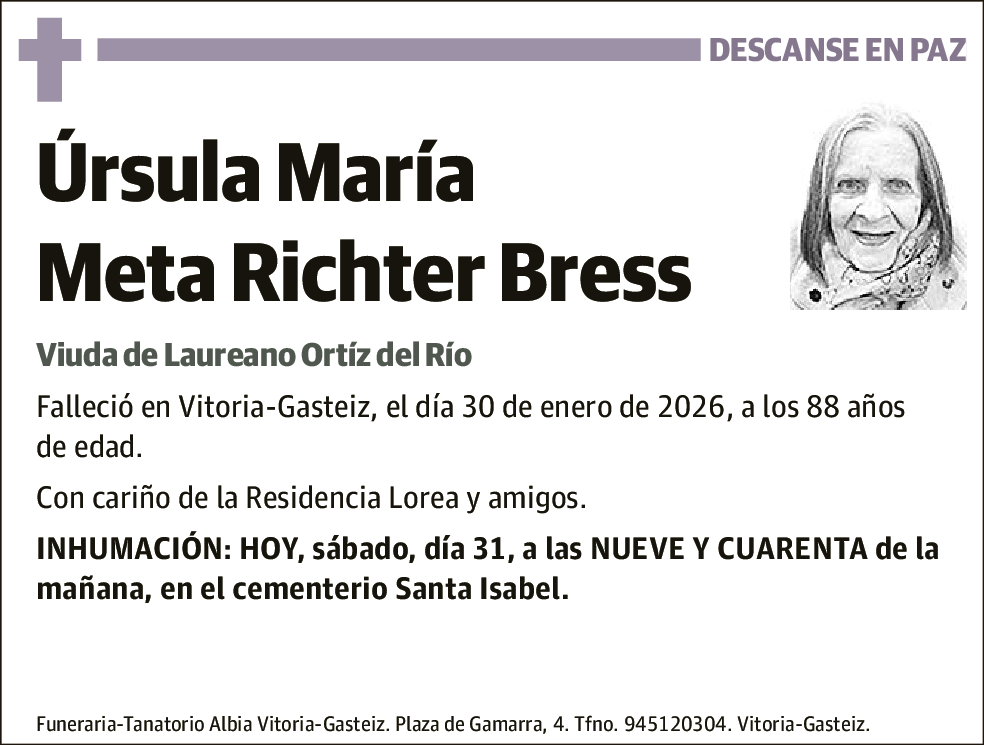 Úrsula María Meta Richter Bress