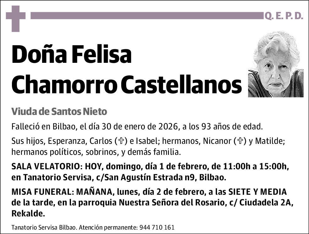 Felisa Chamorro Castellanos