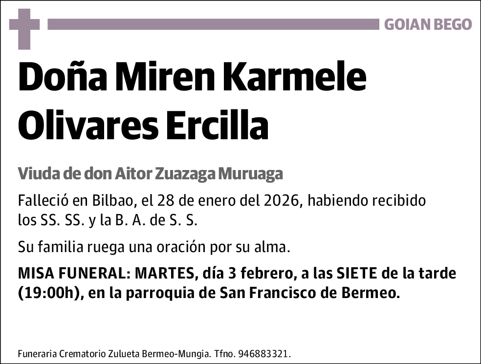Miren Karmele Olivares Ercilla