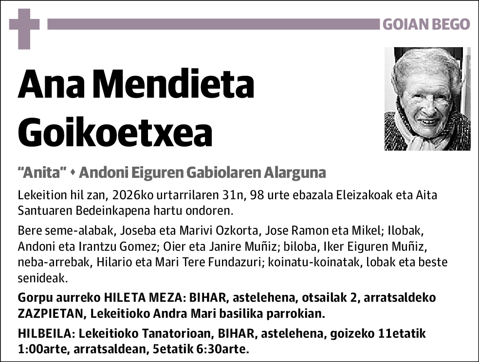 Ana Mendieta Goikoetxea