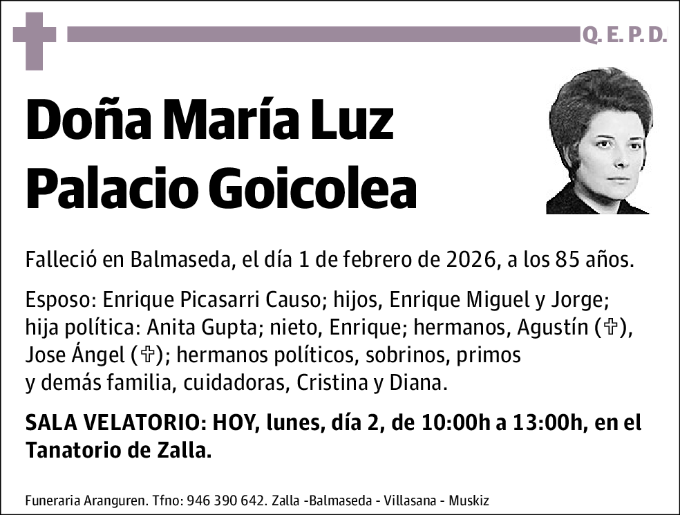 María Luz Palacio Goicolea