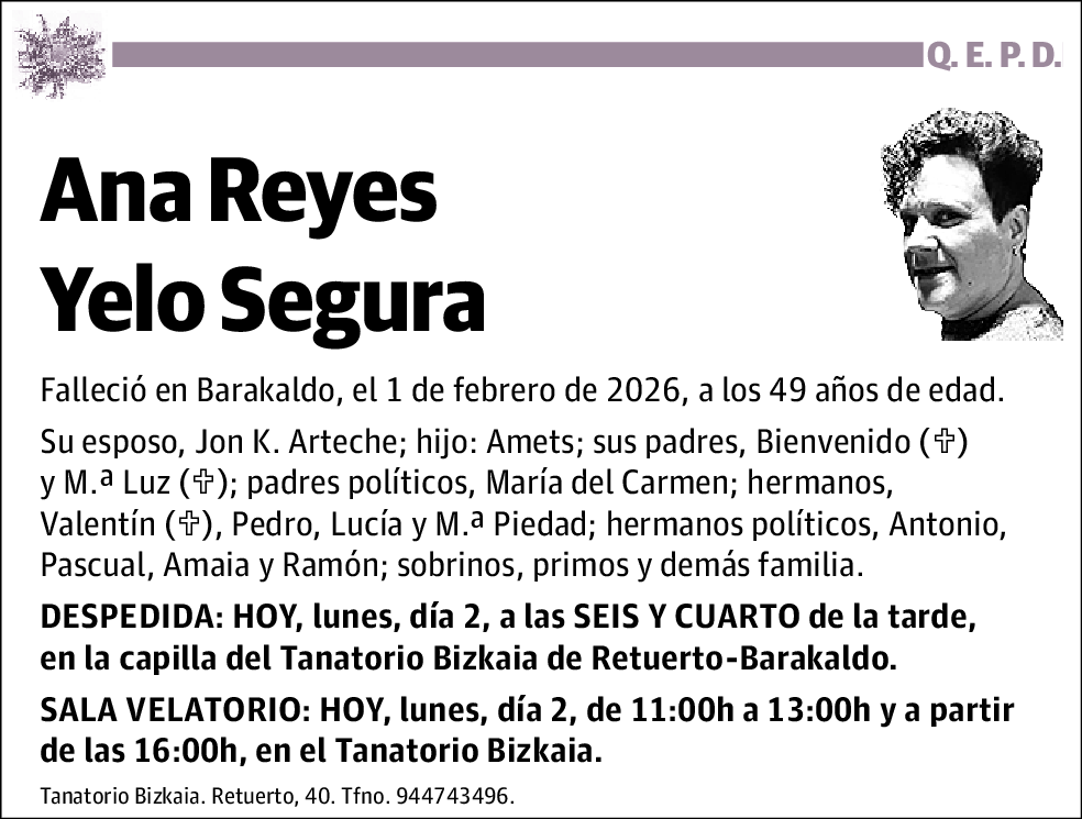 Ana Reyes Yelo Segura