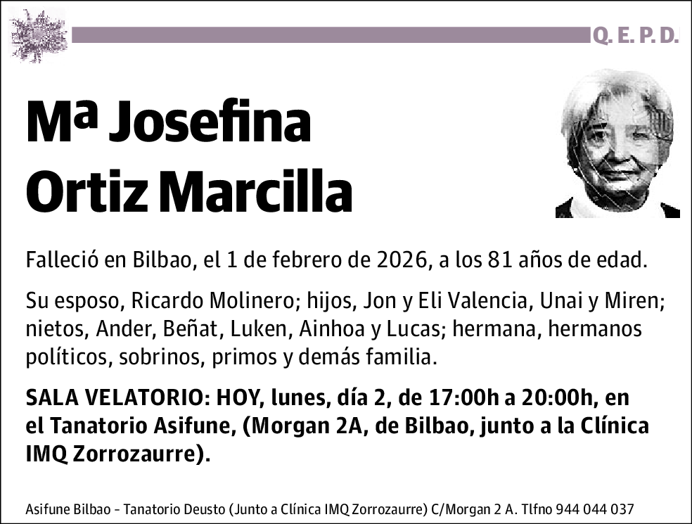 M.ª Josefina Ortiz Marcilla