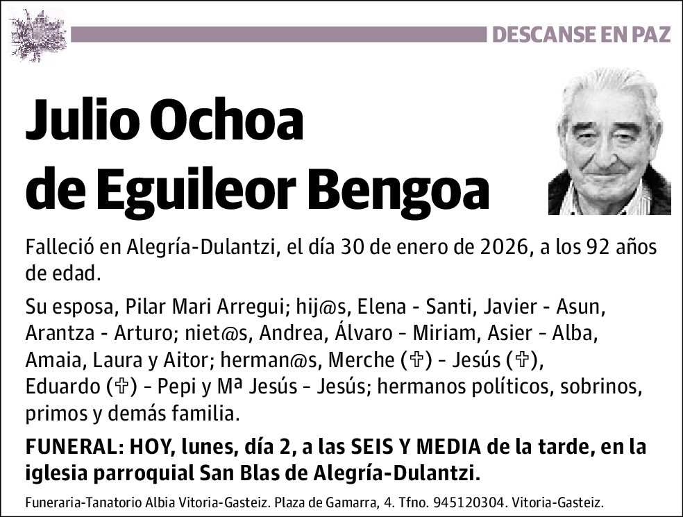 Julio Ochoa de Eguileor Bengoa