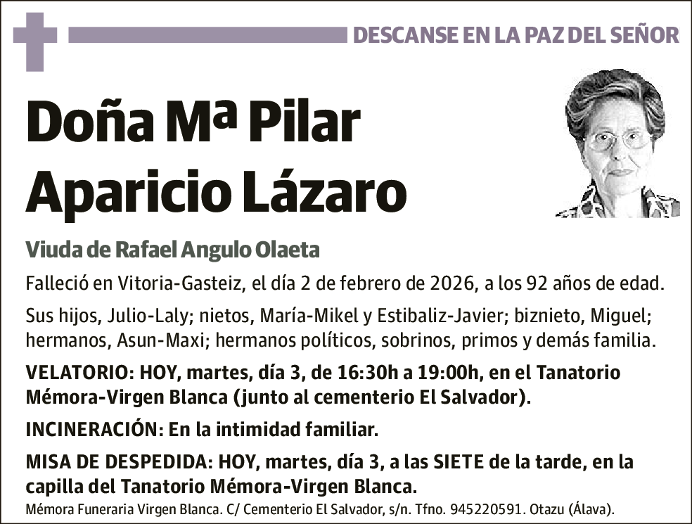 Mª Pilar Aparicio Lázaro