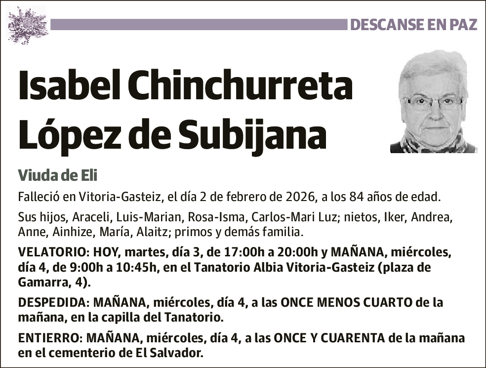 Isabel Chinchurreta López de Subijana