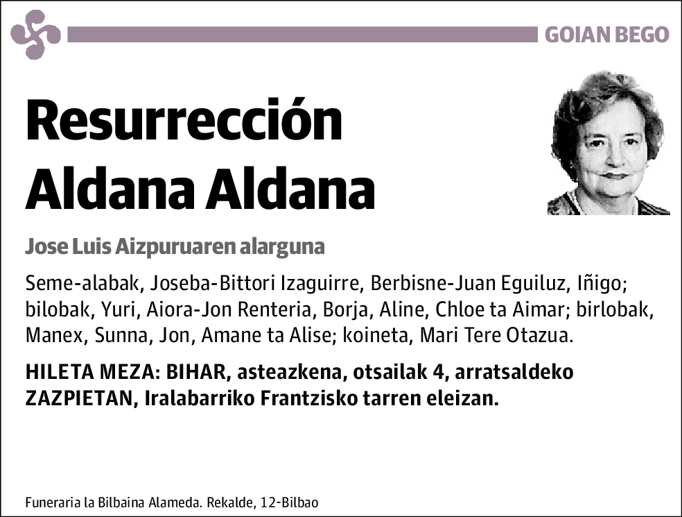 Resurrección Aldana Aldana