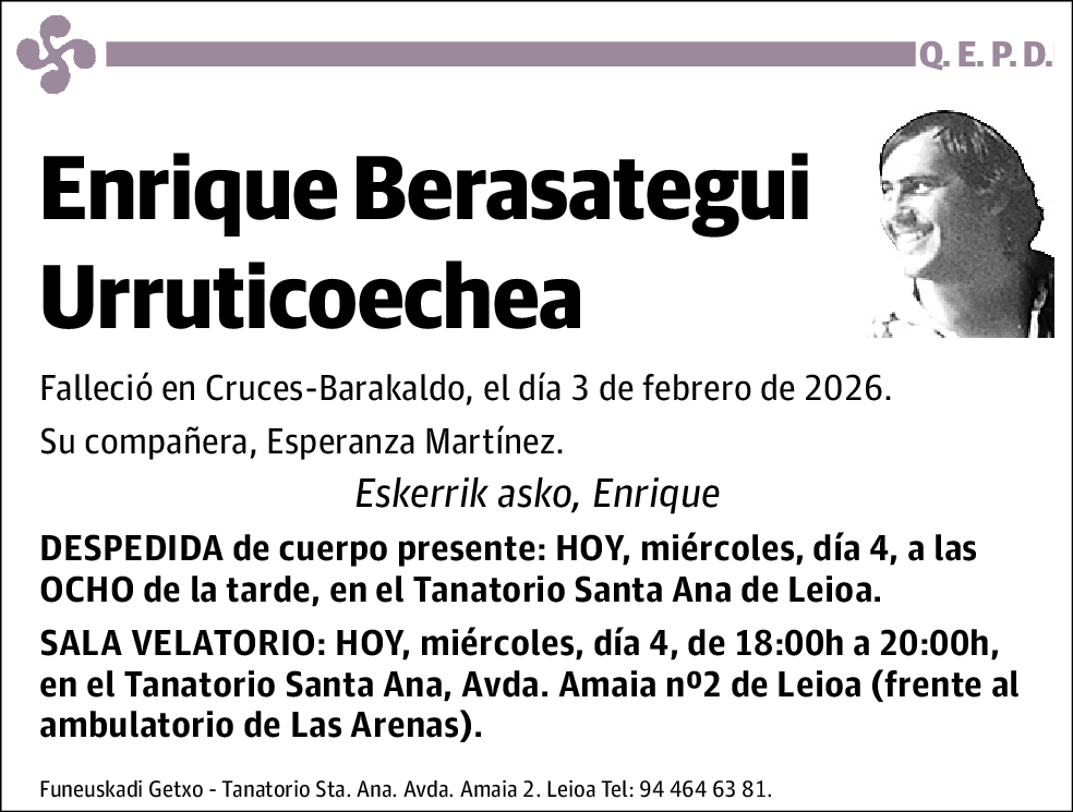 Enrique Berasategui Urruticoechea