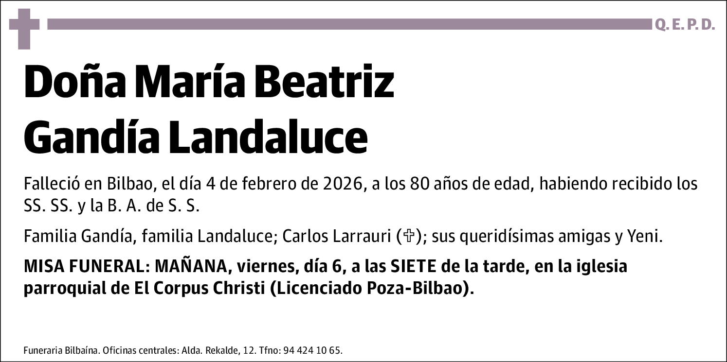 María Beatriz Gandía Landaluce