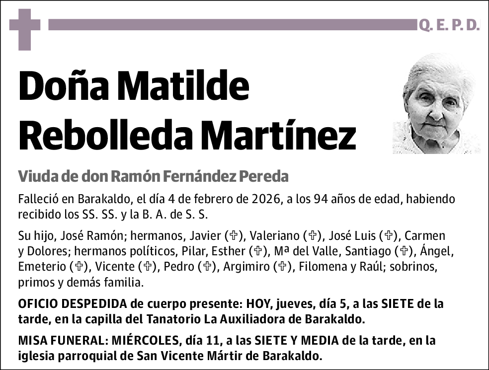 Matilde Rebolleda Martínez
