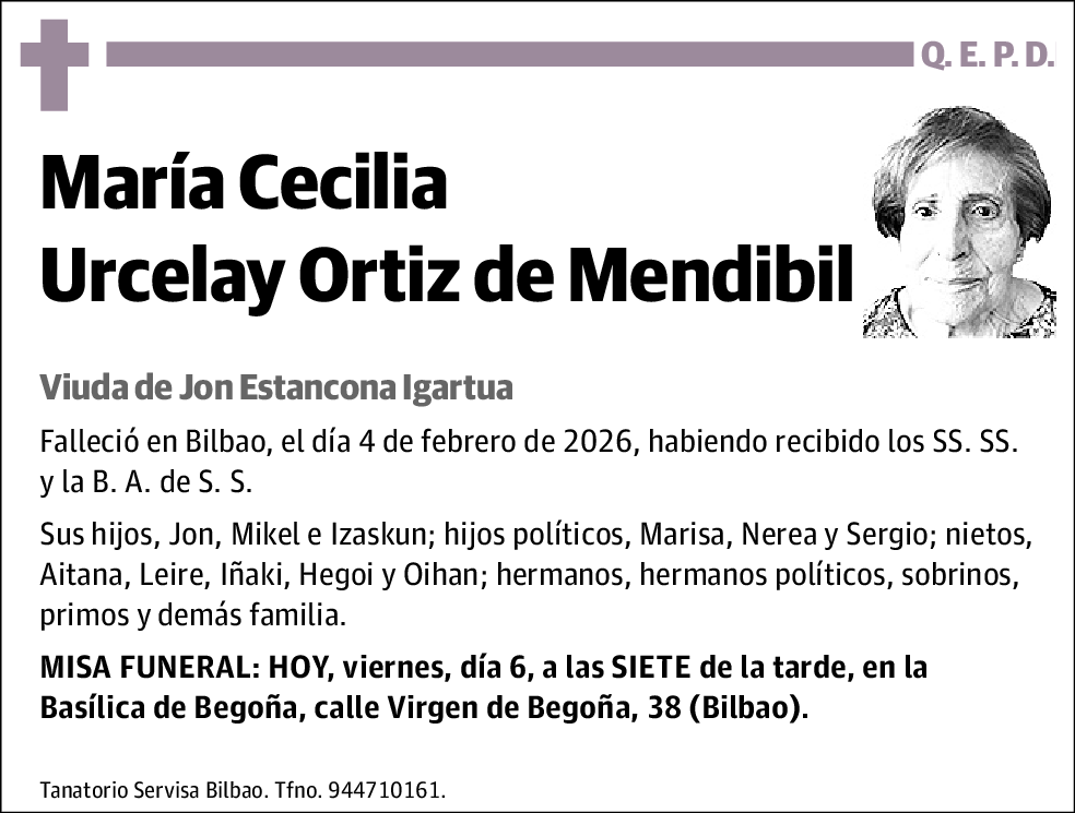 María Cecilia Urcelay Ortiz de Mendibil