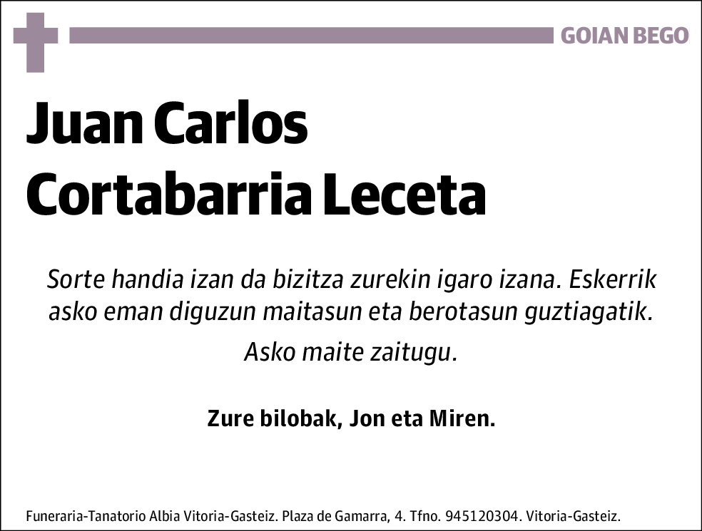 Juan Carlos Cortabarria Leceta