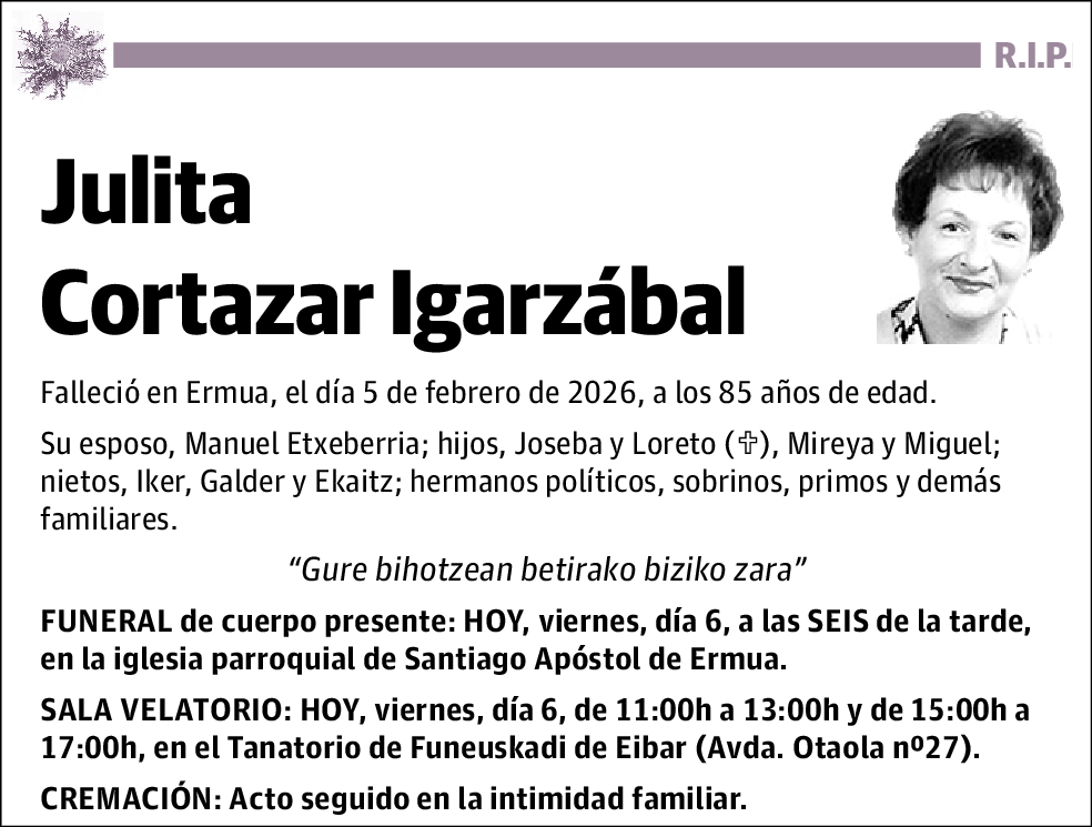 Julita Cortazar Igarzábal