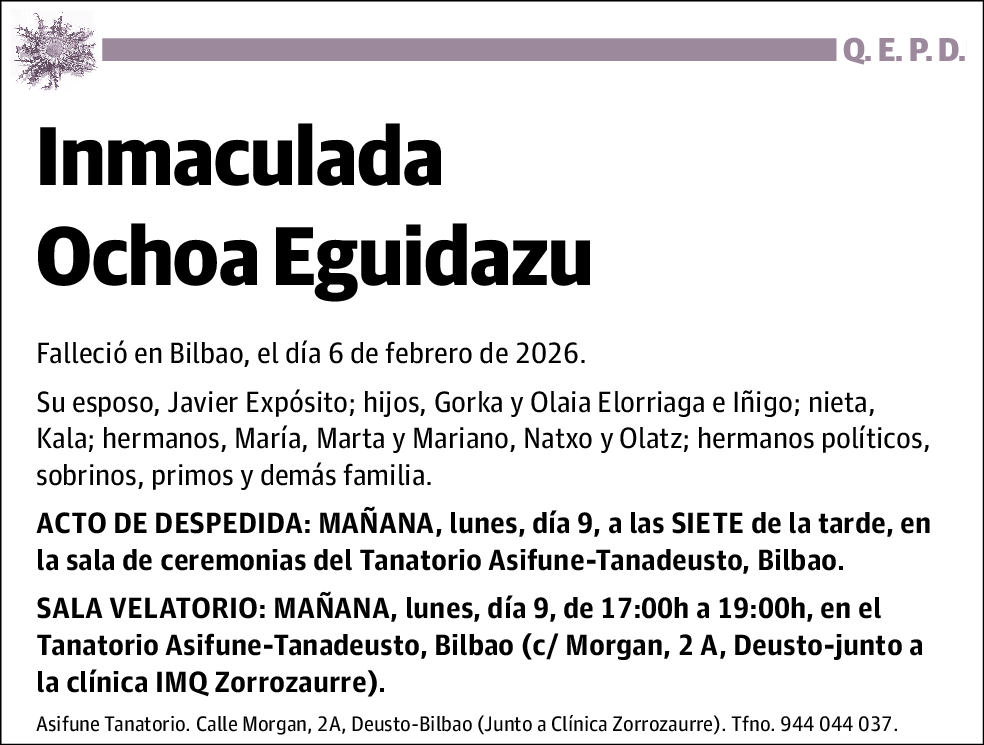 Inmaculada Ochoa Eguidazu