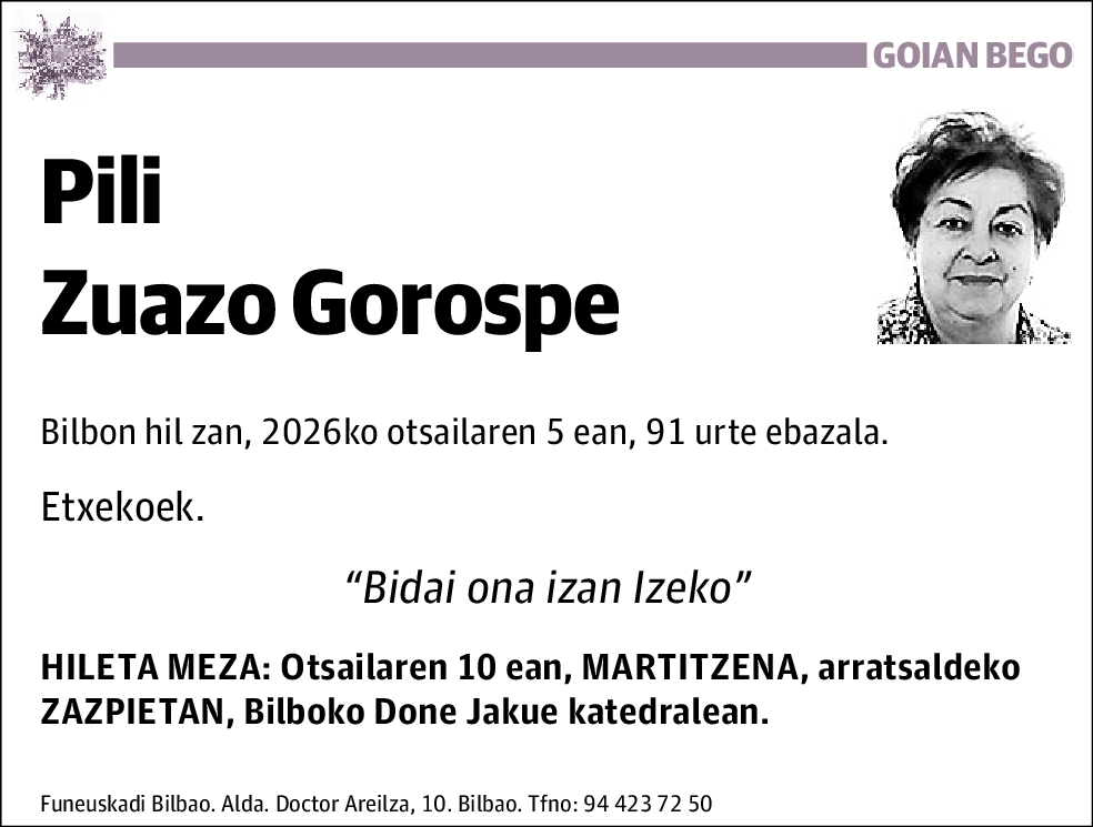 Pili Zuazo Gorospe