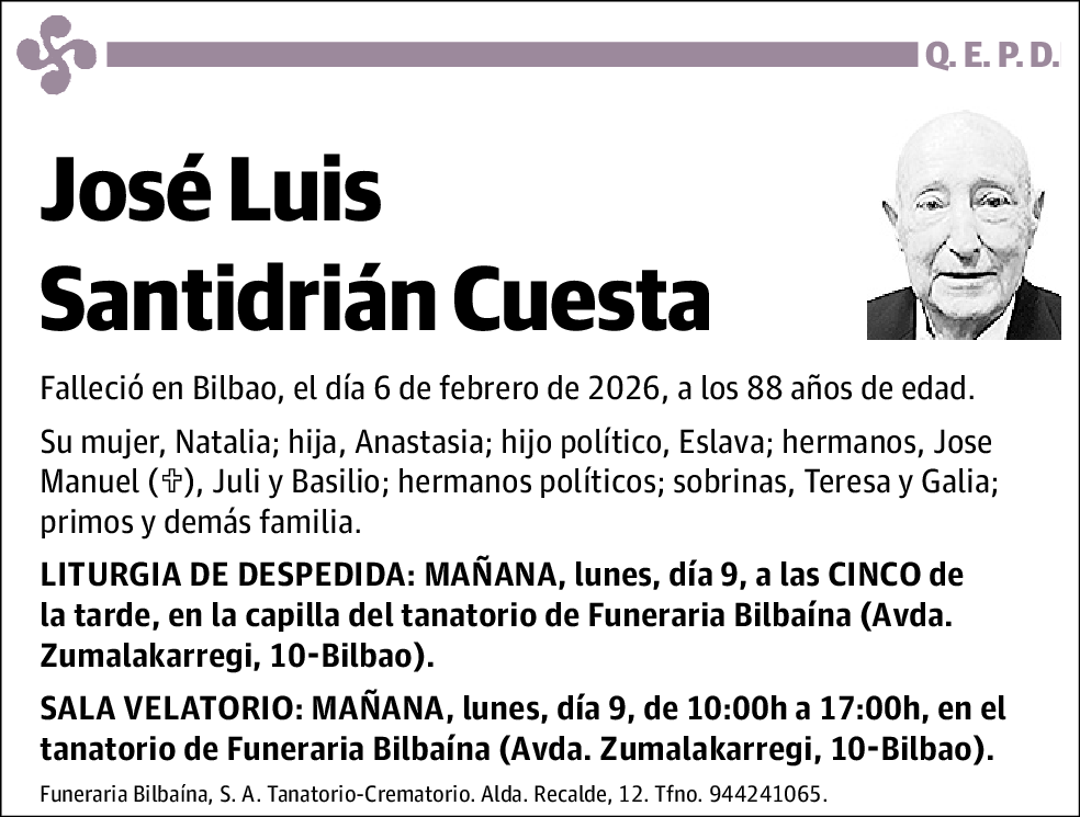 José Luis Santidrián Cuesta