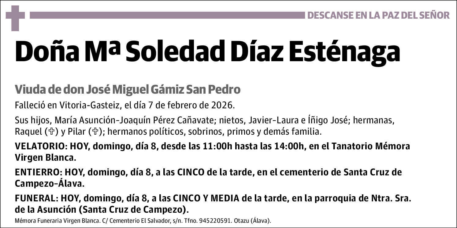 Mª Soledad Díaz Esténaga