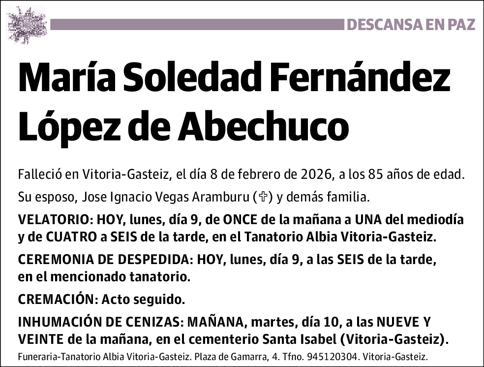 María Soledad Fernández López de Abechuco