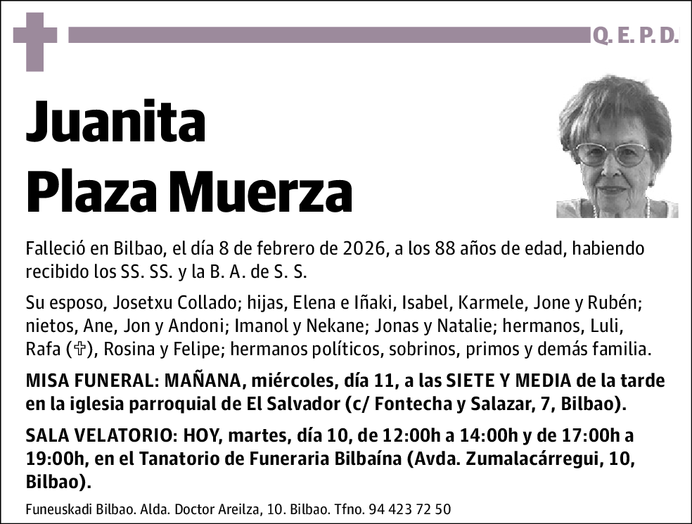 Juanita Plaza Muerza