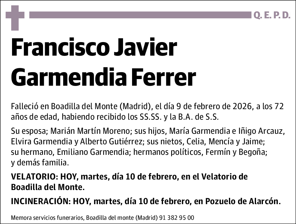 Francisco Javier Garmendia Ferrer
