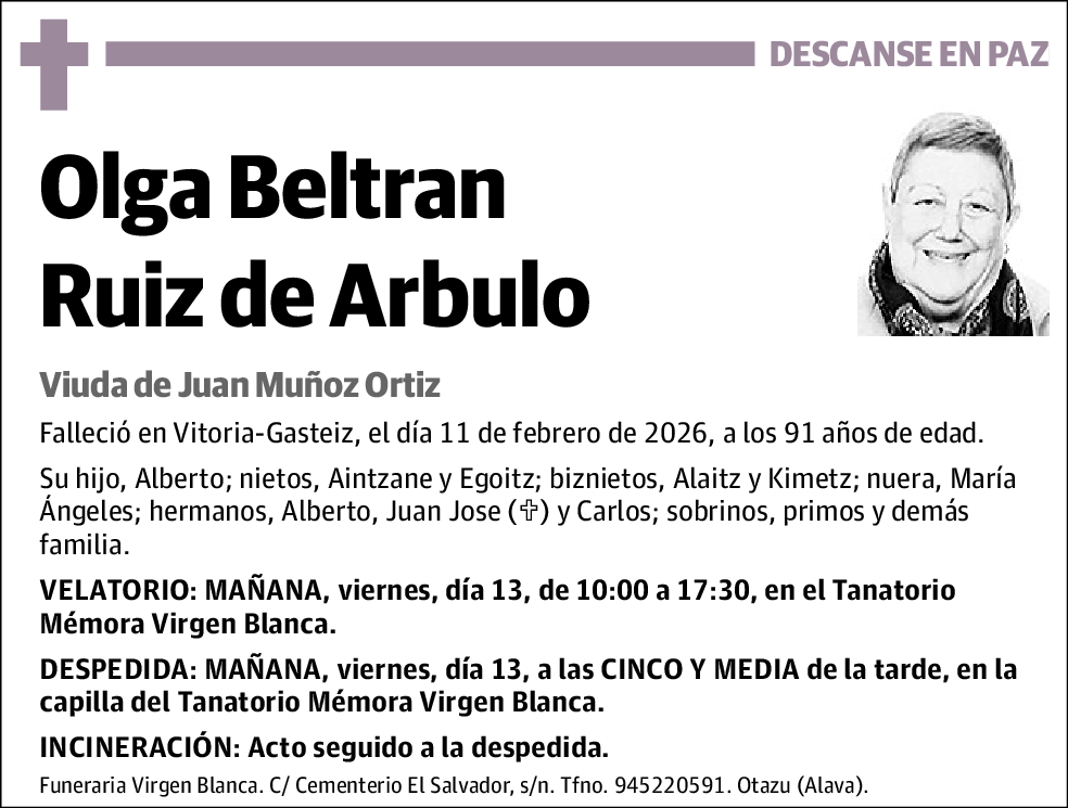 Olga Beltrán Ruiz de Arbulo