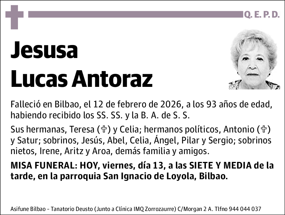 Jesusa Lucas Antoraz